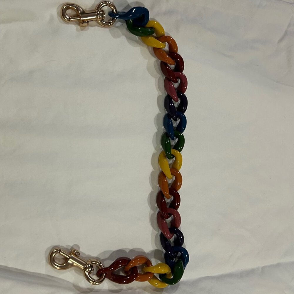 Coach STRAP ONLY - Rainbow Strap from a Charlotte Shoulder Bag--NWOT - Picture 2 of 4